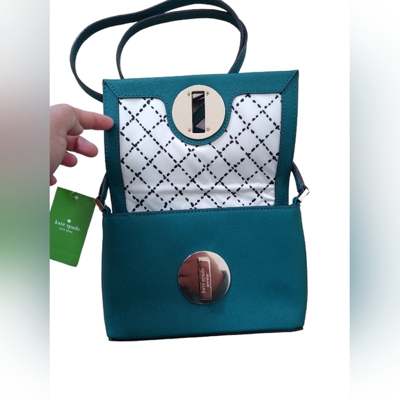🔥SOLD 🔥 Kate Spade Sally Teal Small Crossbody Purse - Picture 3 of 4